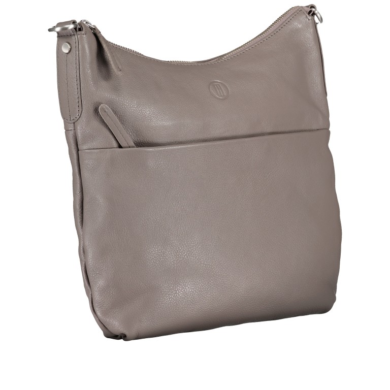 Beuteltasche Nappa Mid Grey, Farbe: taupe/khaki, Marke: Hausfelder Manufaktur, EAN: 4065646015425, Abmessungen in cm: 29x26.5x6, Bild 2 von 7
