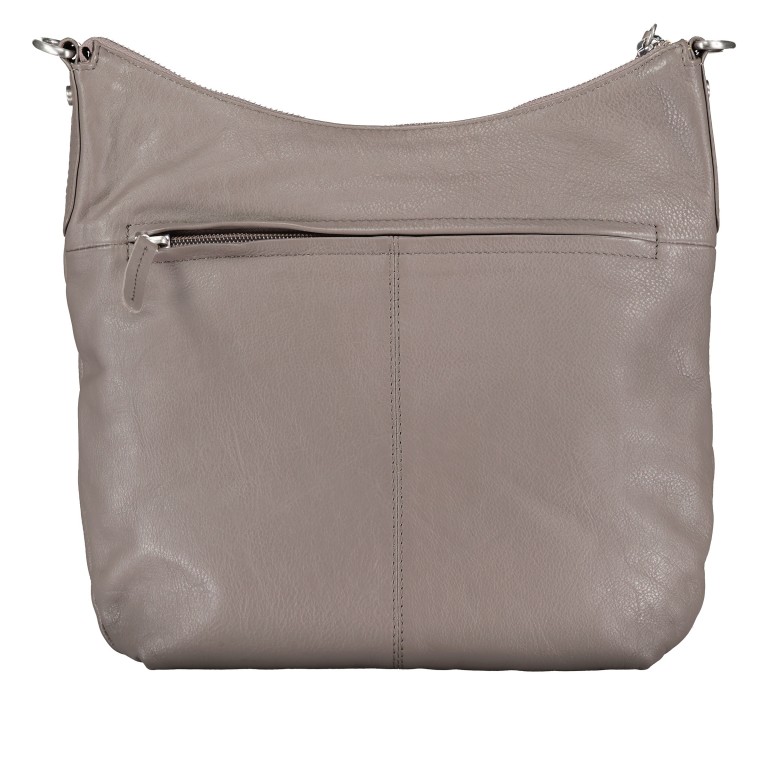 Beuteltasche Nappa Mid Grey, Farbe: taupe/khaki, Marke: Hausfelder Manufaktur, EAN: 4065646015425, Abmessungen in cm: 29x26.5x6, Bild 3 von 7