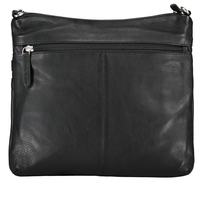 Umhängetasche Black, Farbe: schwarz, Marke: Hausfelder Manufaktur, EAN: 4065646015432, Abmessungen in cm: 30x26x2, Bild 3 von 6
