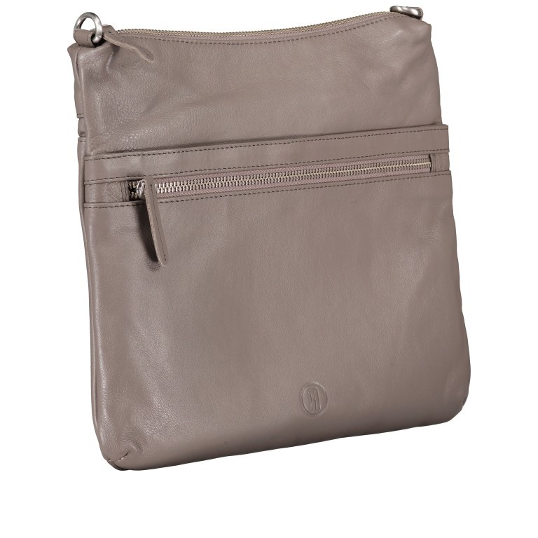 Umhängetasche Mid Grey, Farbe: taupe/khaki, Marke: Hausfelder Manufaktur, EAN: 4065646015456, Abmessungen in cm: 30x26x2, Bild 2 von 6