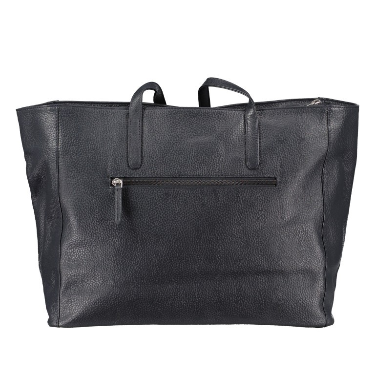 Shopper mit Zusatzriemen Dark Blue, Farbe: blau/petrol, Marke: Hausfelder Manufaktur, EAN: 4065646015470, Abmessungen in cm: 37.5x30x14.5, Bild 3 von 7