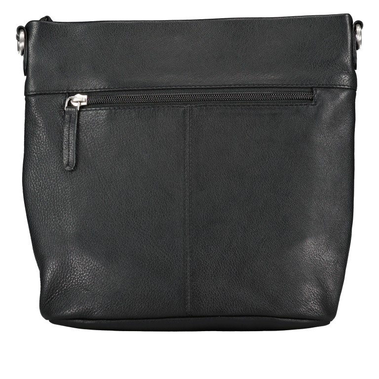 Umhängetasche Nappa Black, Farbe: schwarz, Marke: Hausfelder Manufaktur, EAN: 4065646015517, Abmessungen in cm: 22.5x24.5x6.5, Bild 3 von 6