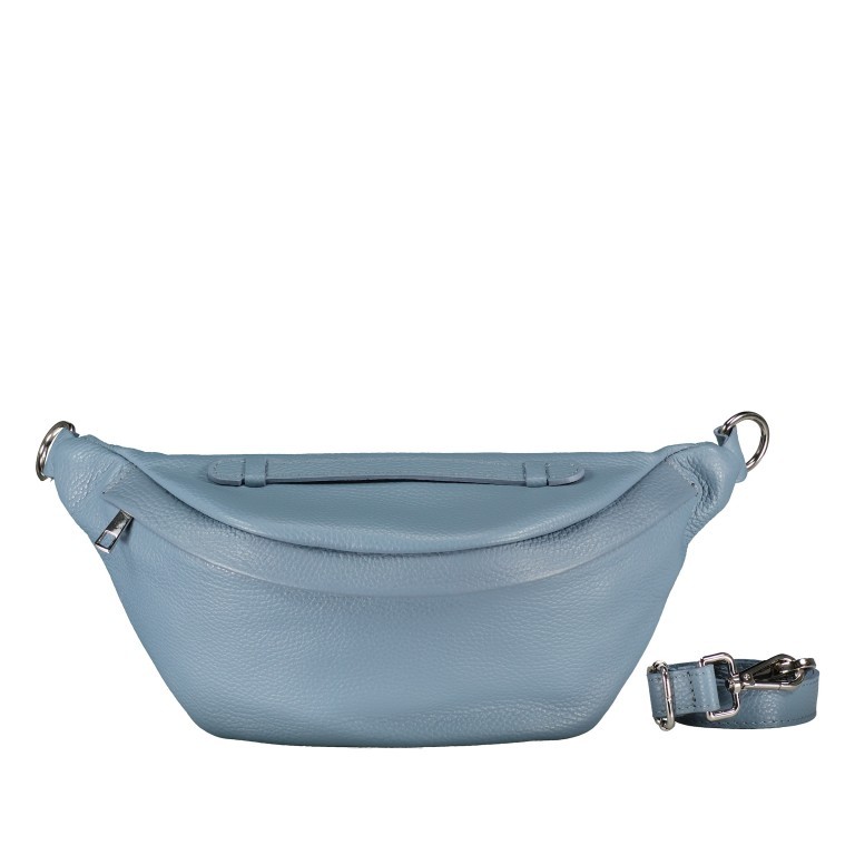 Gürteltasche Silberbeschlag Hellblau, Farbe: blau/petrol, Marke: Hausfelder Manufaktur, EAN: 4065646018136, Abmessungen in cm: 36x16.5x10, Bild 1 von 7