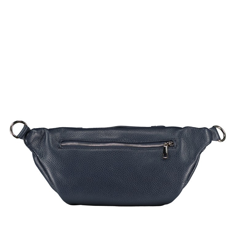 Gürteltasche Silberbeschlag Dunkelblau, Farbe: blau/petrol, Marke: Hausfelder Manufaktur, EAN: 4065646018150, Abmessungen in cm: 36x16.5x10, Bild 3 von 7