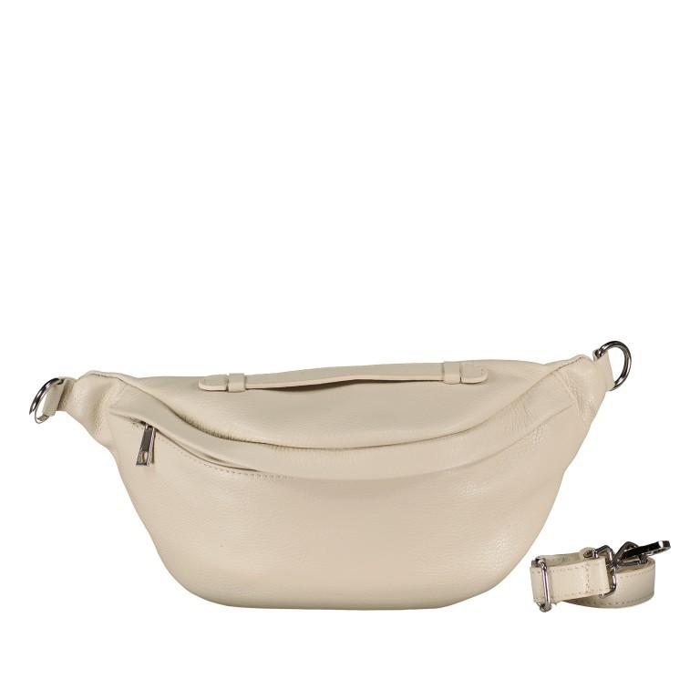 Gürteltasche Silberbeschlag Beige, Farbe: beige, Marke: Hausfelder Manufaktur, EAN: 4065646018174, Abmessungen in cm: 36x16.5x10, Bild 1 von 7