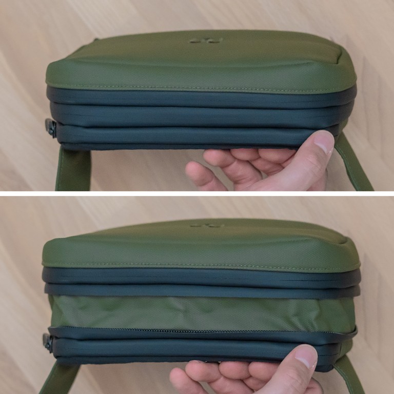 Gürteltasche Hip Bag Pro erweiterbar Grün, Farbe: grün/oliv, Marke: Onemate, EAN: 8721008057002, Abmessungen in cm: 20x13x7, Bild 8 von 10