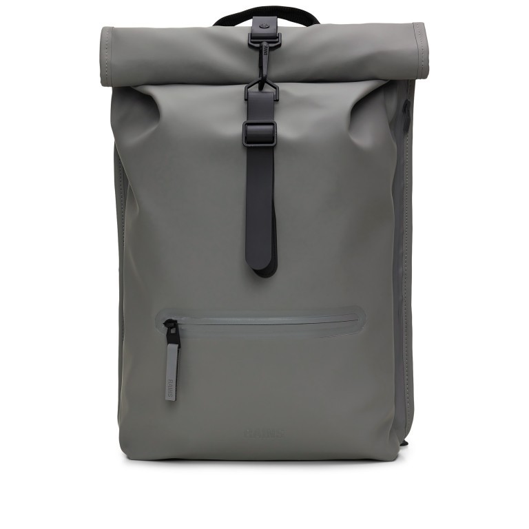 Rucksack Rolltop mit Laptopfach 16 Zoll Grey, Farbe: grau, Marke: Rains, EAN: 5711747557423, Abmessungen in cm: 32x48x11, Bild 1 von 5