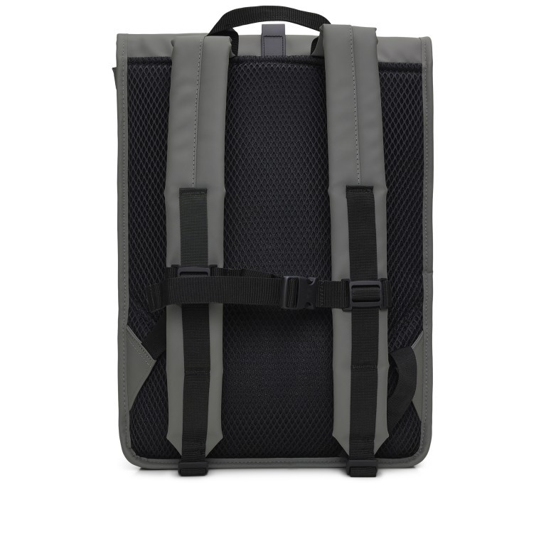 Rucksack Rolltop mit Laptopfach 16 Zoll Grey, Farbe: grau, Marke: Rains, EAN: 5711747557423, Abmessungen in cm: 32x48x11, Bild 2 von 5