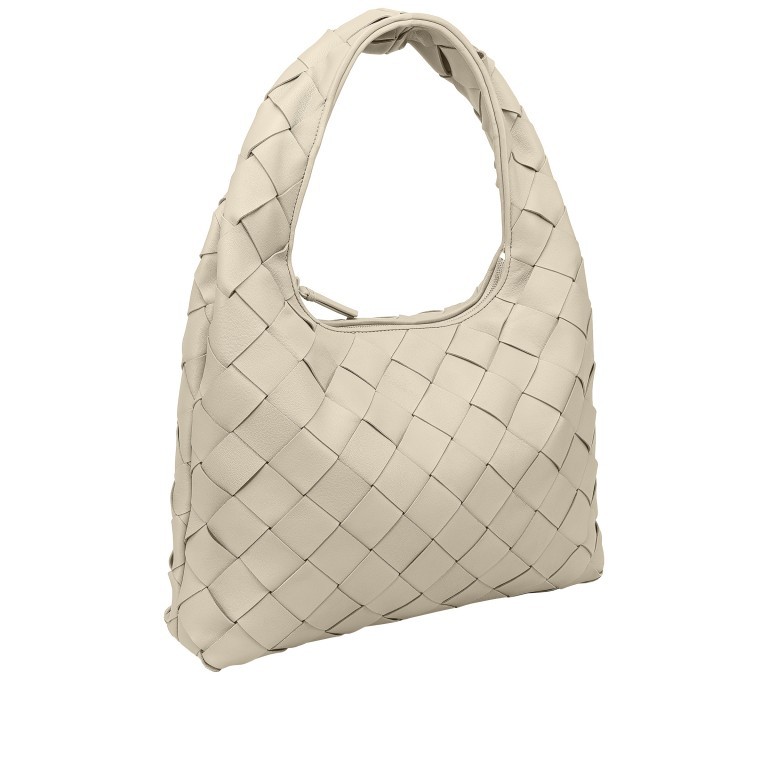 Beuteltasche Weave Jade Silky Leather Off White, Farbe: beige, Marke: Les Visionnaires, EAN: 4262415528623, Abmessungen in cm: 39x34x9, Bild 2 von 6