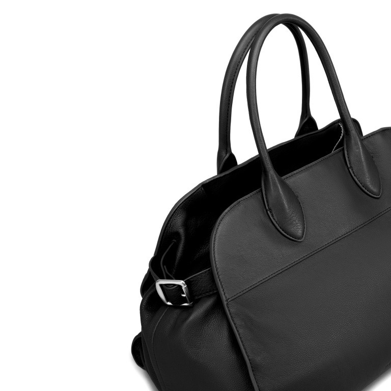 Handtasche Esme Soft Grainy Black, Farbe: schwarz, Marke: Les Visionnaires, EAN: 4262415527015, Abmessungen in cm: 39.5x24.5x21, Bild 7 von 7