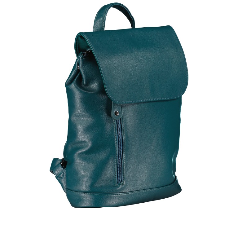 Rucksack Daley F41-1312 Petrol, Farbe: blau/petrol, Marke: Flanigan, EAN: 8721003101236, Abmessungen in cm: 26x34x12, Bild 2 von 7
