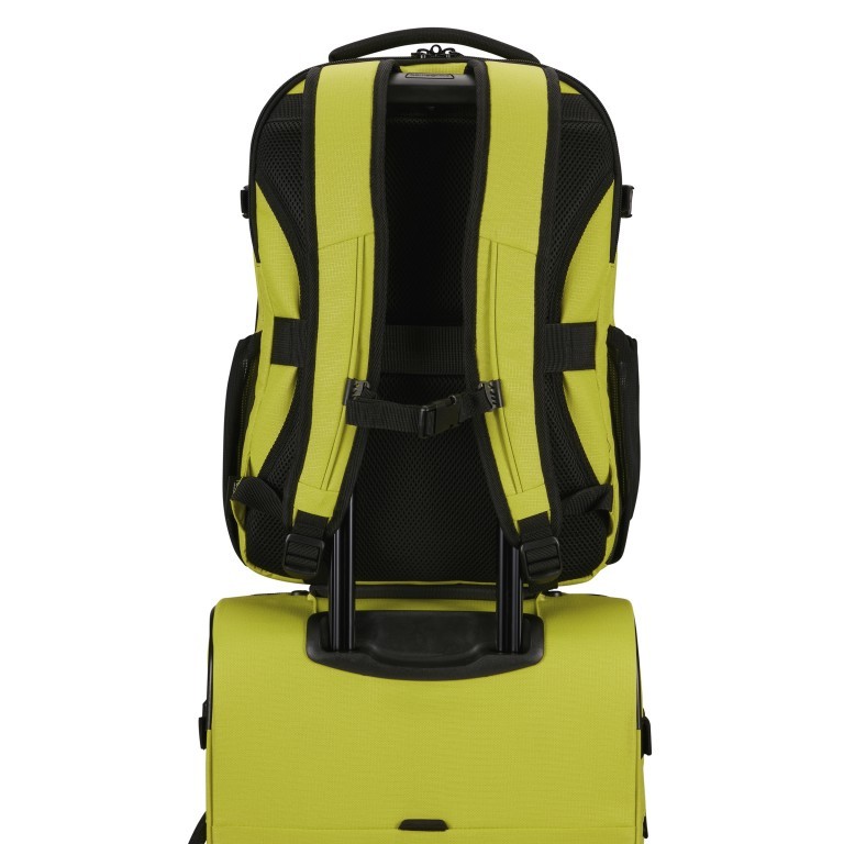 Rucksack Roader Backpack M mit Laptopfach 15.6 Zoll Lime, Farbe: gelb, Marke: Samsonite, EAN: 5400520222121, Abmessungen in cm: 33x44x23, Bild 6 von 9