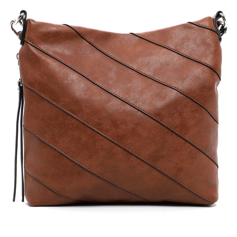 Umhängetasche Anabell Cognac, Farbe: cognac, Marke: Tamaris, EAN: 4063512110403, Abmessungen in cm: 24x24x5.5, Bild 3 von 5