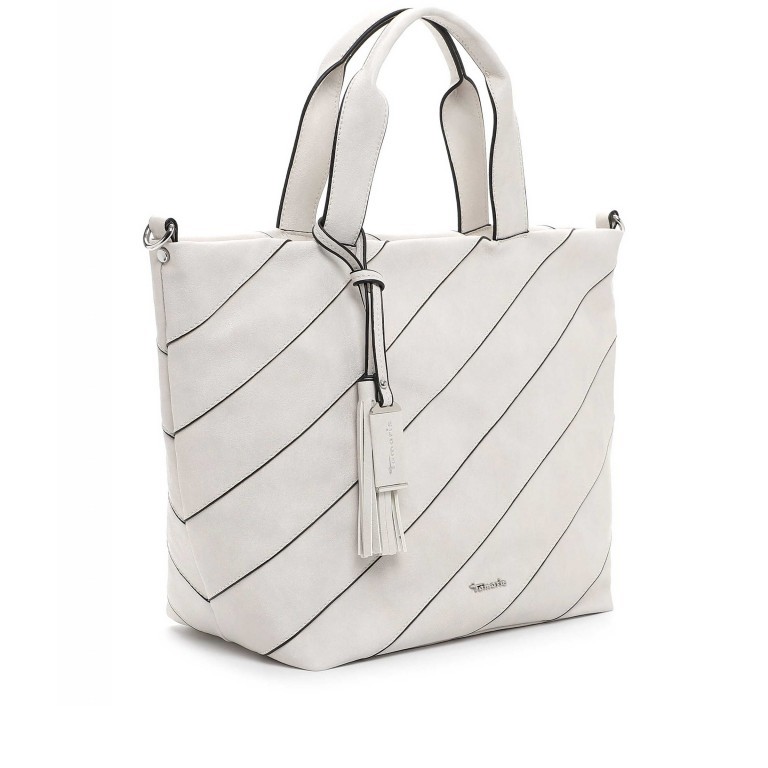 Handtasche Anabell Ecru, Farbe: beige, Marke: Tamaris, EAN: 4063512110557, Abmessungen in cm: 29x18x16, Bild 2 von 5