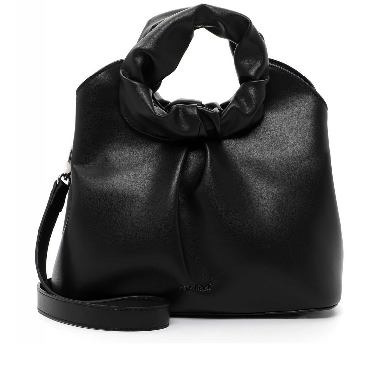 Handtasche NFT Web 3.0 Cityshopper mit austauschbaren Griffpaaren Black White, Farbe: schwarz, Marke: Suri Frey, EAN: 4056185200168, Abmessungen in cm: 31x27x13, Bild 1 von 6