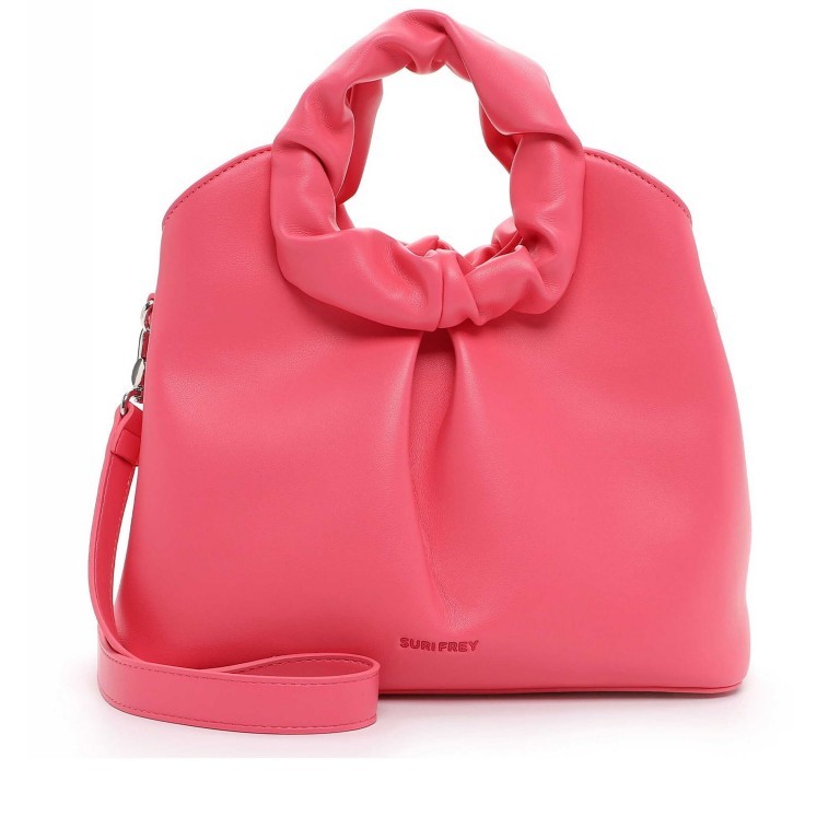 Handtasche NFT Web 3.0 Cityshopper mit austauschbaren Griffpaaren Pink White, Farbe: rosa/pink, Marke: Suri Frey, EAN: 4056185200243, Abmessungen in cm: 31x27x13, Bild 1 von 6