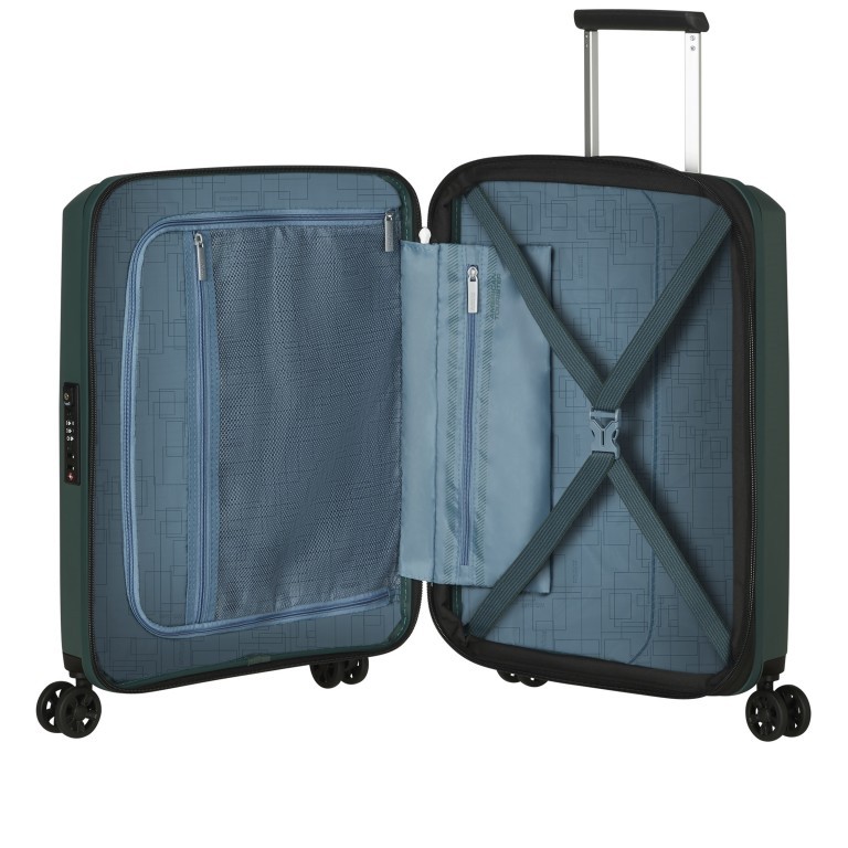 Koffer Aerostep Spinner 55 Expandable Dark Forest, Farbe: grün/oliv, Marke: American Tourister, EAN: 5400520249388, Abmessungen in cm: 40x55x20, Bild 8 von 14