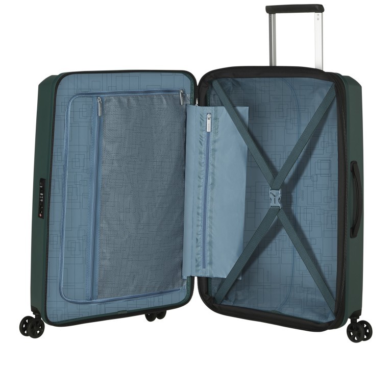 Koffer Aerostep Spinner 67 Expandable Dark Forest, Farbe: grün/oliv, Marke: American Tourister, EAN: 5400520249401, Abmessungen in cm: 46x67x26, Bild 8 von 14