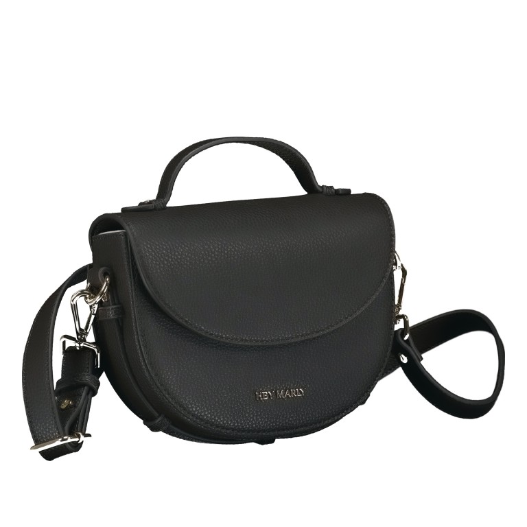 Umhängetasche Soul Sister Black, Farbe: schwarz, Marke: Hey Marly, EAN: 4260597613625, Abmessungen in cm: 22x14.5x7, Bild 2 von 7