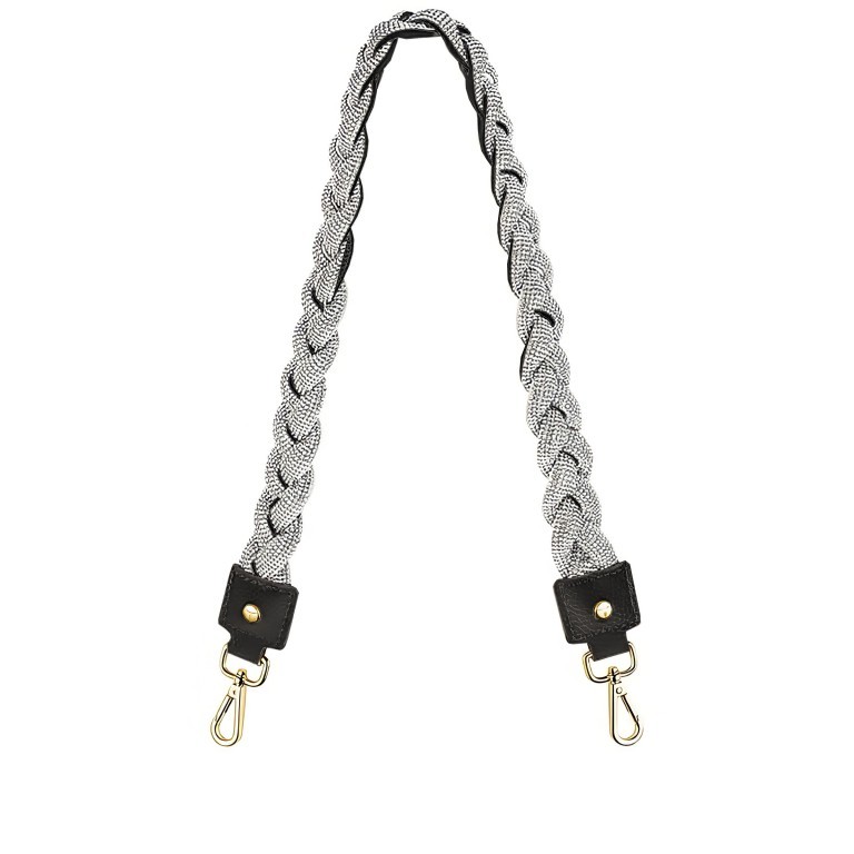Schulterriemen Braided Glitter Strap mit Wendefunktion Black, Farbe: schwarz, Marke: Hey Marly, EAN: 4262391060155, Bild 1 von 1