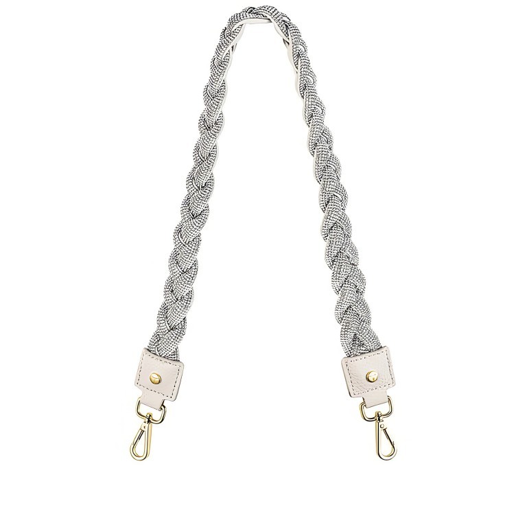 Schulterriemen Braided Glitter Strap mit Wendefunktion Crema, Farbe: beige, Marke: Hey Marly, EAN: 4262391060148, Bild 1 von 1