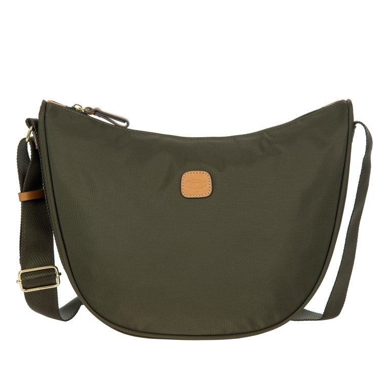 Beuteltasche X-BAG & X-Travel Moonbag Oliva, Farbe: grün/oliv, Marke: Brics, EAN: 8016623140858, Abmessungen in cm: 33x26x9.5, Bild 1 von 7