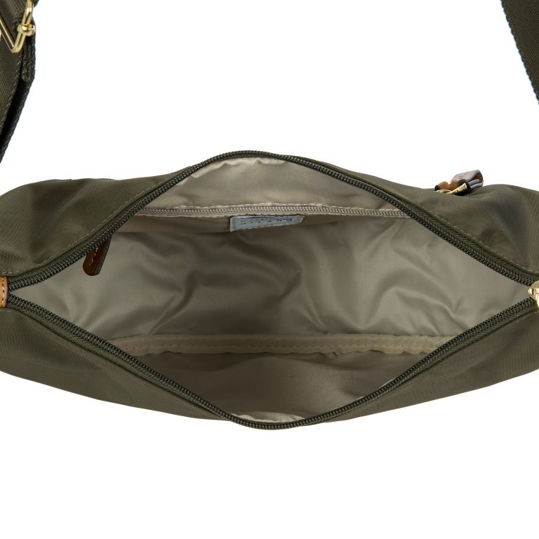 Beuteltasche X-BAG & X-Travel Moonbag Oliva, Farbe: grün/oliv, Marke: Brics, EAN: 8016623140858, Abmessungen in cm: 33x26x9.5, Bild 6 von 7