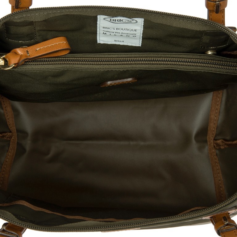 Shopper X-BAG & X-Travel 3 in 1 Größe M Oliva, Farbe: grün/oliv, Marke: Brics, EAN: 8016623887173, Abmessungen in cm: 30x26x16, Bild 6 von 7