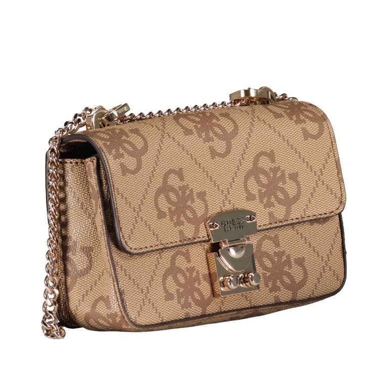 Umhängetasche Eliette Logo Mini Latte, Farbe: cognac, Marke: Guess, EAN: 0190231812562, Abmessungen in cm: 18x11x5, Bild 2 von 7