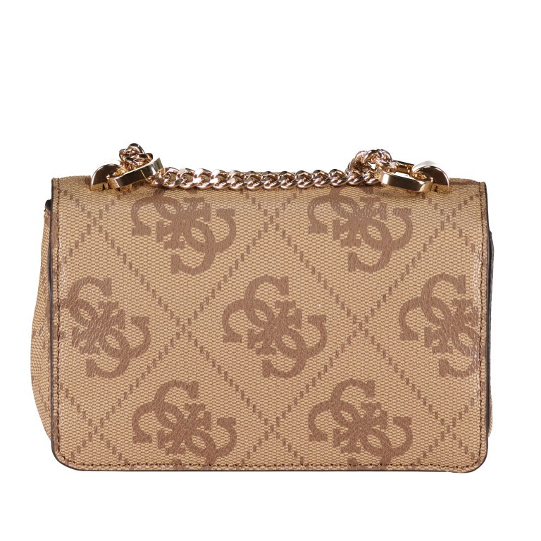 Umhängetasche Eliette Logo Mini Latte, Farbe: cognac, Marke: Guess, EAN: 0190231812562, Abmessungen in cm: 18x11x5, Bild 3 von 7