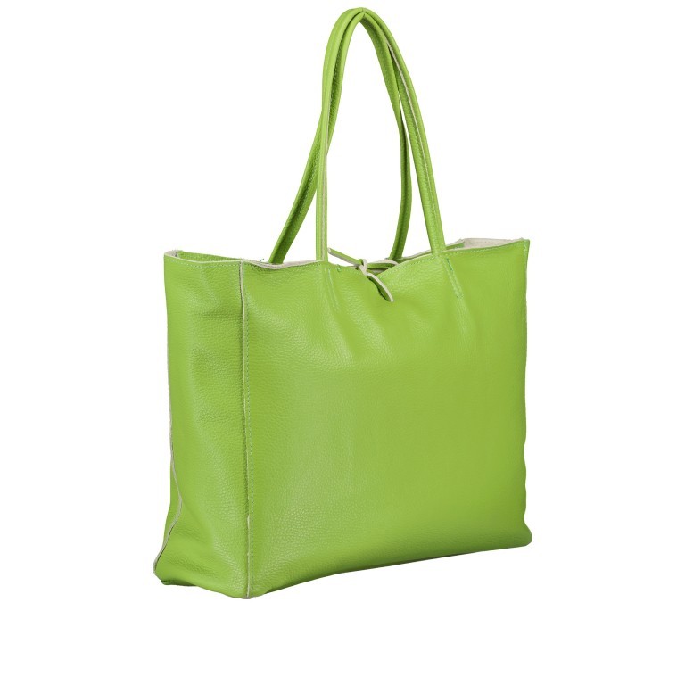 Shopper Dollaro Kiwi, Farbe: grün/oliv, Marke: Hausfelder Manufaktur, EAN: 4065646019232, Abmessungen in cm: 38x31.5x12, Bild 2 von 5