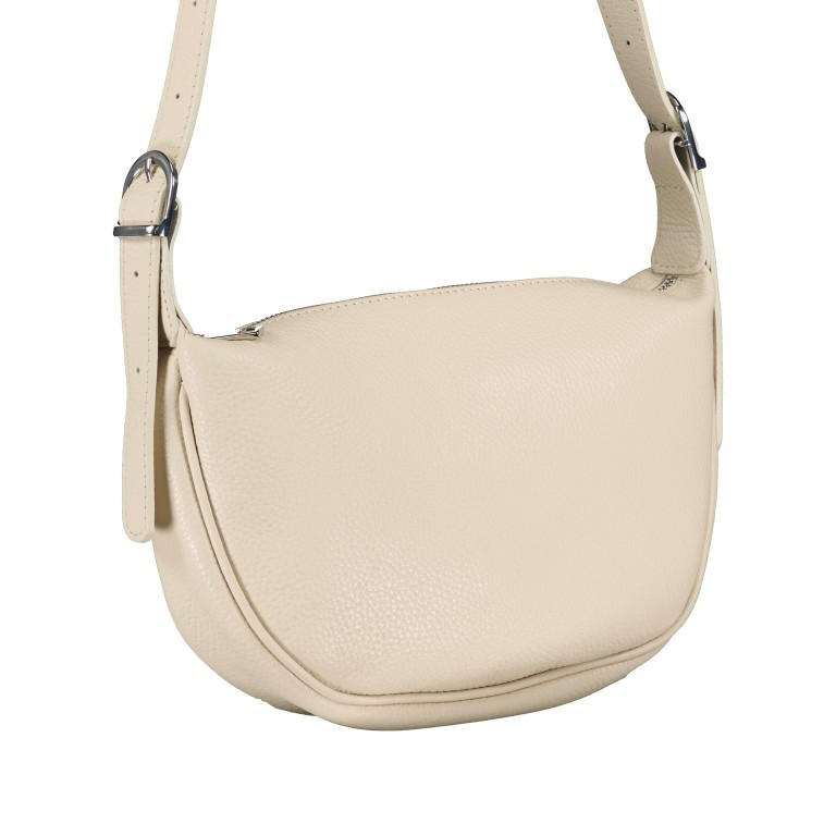 Beuteltasche Moonbag Beige, Farbe: beige, Marke: Hausfelder Manufaktur, EAN: 4065646019263, Abmessungen in cm: 29x18x5.5, Bild 2 von 6