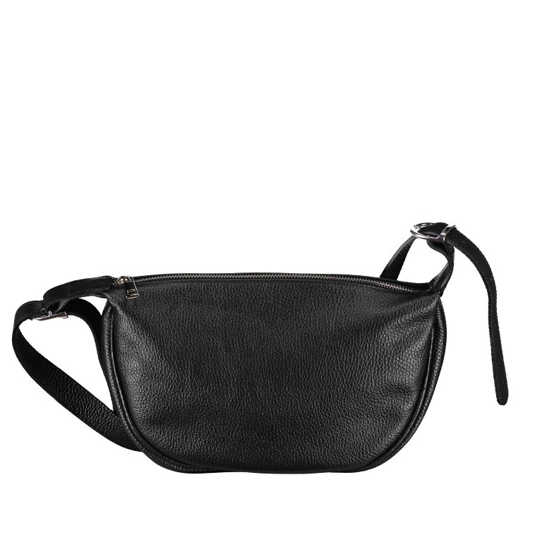 Beuteltasche Moonbag Schwarz, Farbe: schwarz, Marke: Hausfelder Manufaktur, EAN: 4065646019270, Abmessungen in cm: 29x18x5.5, Bild 1 von 6