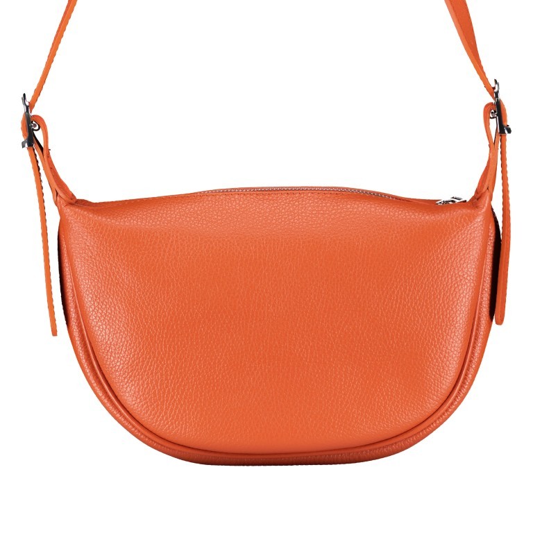 Beuteltasche Moonbag Orange, Farbe: orange, Marke: Hausfelder Manufaktur, EAN: 4065646019294, Abmessungen in cm: 29x18x5.5, Bild 3 von 6