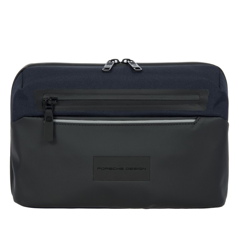 Kulturbeutel Urban Eco Washbag L mit Haken zum Aufhängen Dark Blue, Farbe: blau/petrol, Marke: Porsche Design, EAN: 4056487018430, Abmessungen in cm: 27x18x10, Bild 1 von 9