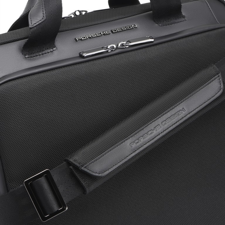 Aktentasche Roadster 4.0 Briefcase S Black, Farbe: schwarz, Marke: Porsche Design, EAN: 4056487000596, Abmessungen in cm: 38x29x11, Bild 12 von 12