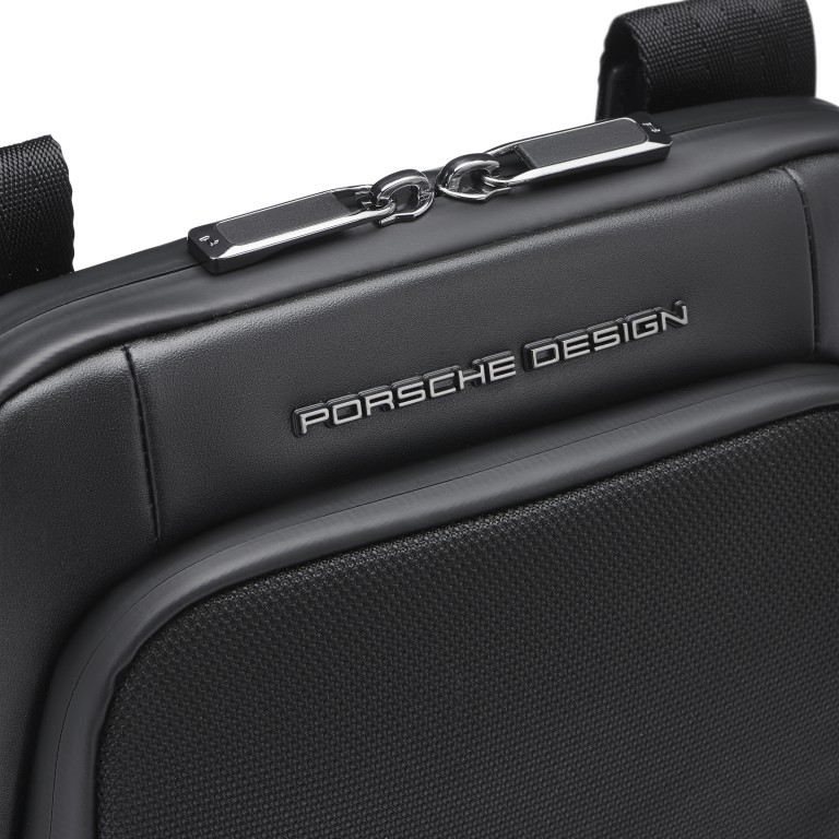 Umhängetasche Roadster 4.0 Shoulder Bag S Black, Farbe: schwarz, Marke: Porsche Design, EAN: 4056487001678, Abmessungen in cm: 21x28x3.5, Bild 9 von 9