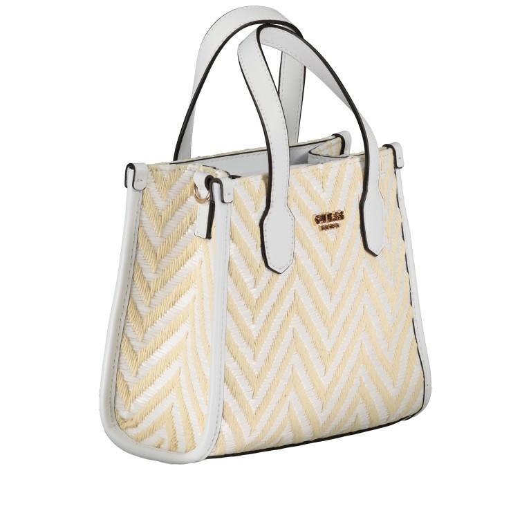 Handtasche Silvana Mini White, Farbe: weiß, Marke: Guess, EAN: 0190231814948, Abmessungen in cm: 20.5x18.5x9, Bild 2 von 7