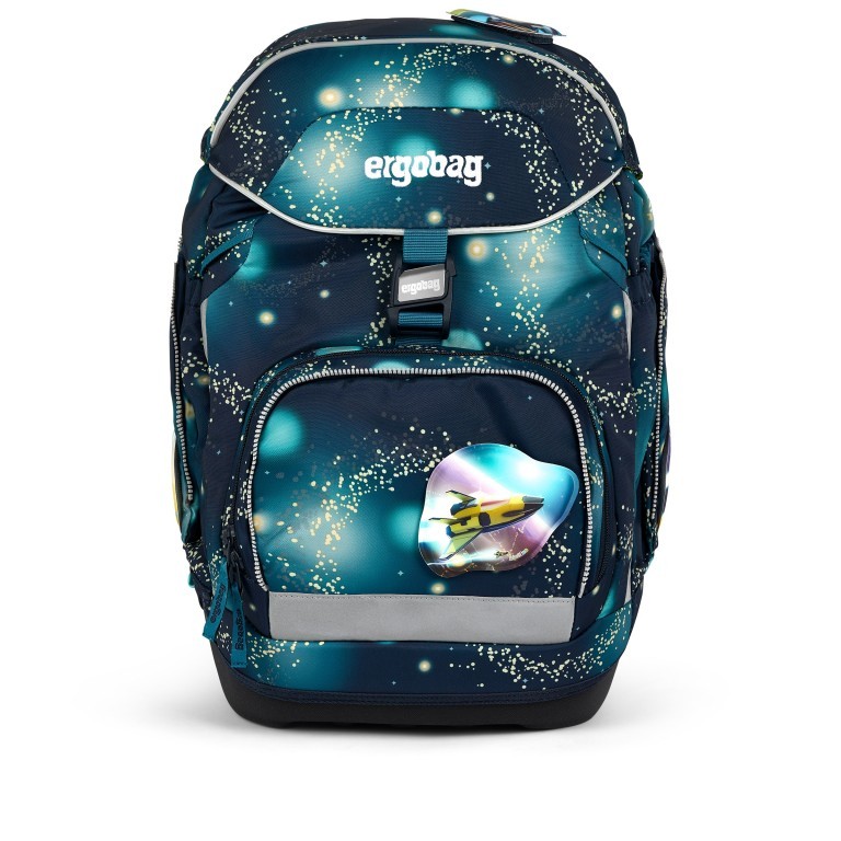 Schulranzen Pack Galaxy Glow Set 6-teilig RaumfahrBär, Farbe: blau/petrol, Marke: Ergobag, EAN: 4057081176953, Abmessungen in cm: 28x40x25, Bild 2 von 6