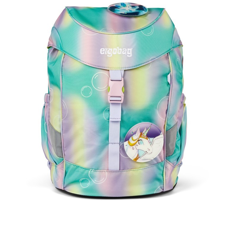 Kinderrucksack Mini Reflex ZauBärwelt, Farbe: grün/oliv, Marke: Ergobag, EAN: 4057081197743, Abmessungen in cm: 24x33x12, Bild 2 von 7