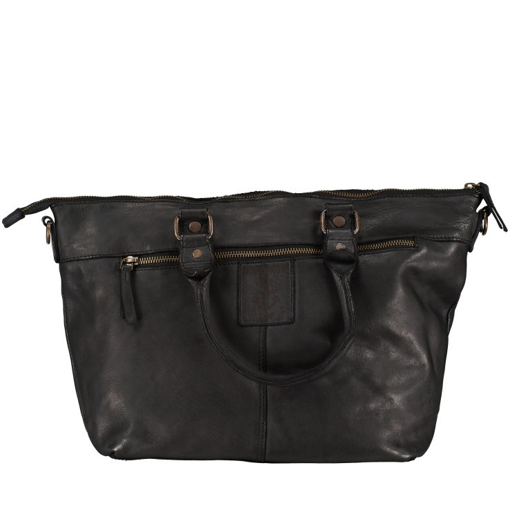 Handtasche New-Lines Esma NL-12472 Dark Ash, Farbe: schwarz, Marke: Harbour 2nd, EAN: 4046478071346, Abmessungen in cm: 27x25x11, Bild 3 von 8