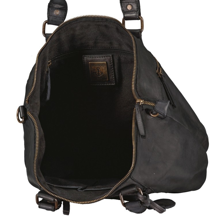 Handtasche New-Lines Esma NL-12472 Dark Ash, Farbe: schwarz, Marke: Harbour 2nd, EAN: 4046478071346, Abmessungen in cm: 27x25x11, Bild 8 von 8