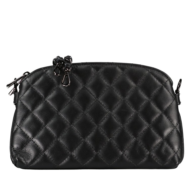 Umhängetasche Schwarz, Farbe: schwarz, Marke: Hausfelder Manufaktur, EAN: 4065646019522, Abmessungen in cm: 26x15.5x5.5, Bild 1 von 6
