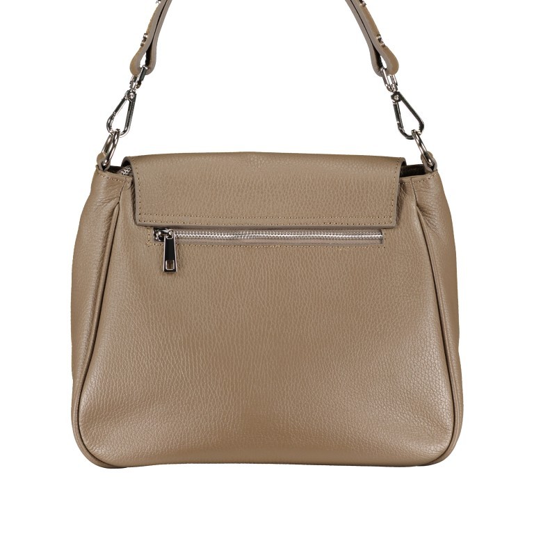 Satteltasche mit drei Riemen Taupe, Farbe: taupe/khaki, Marke: Hausfelder Manufaktur, EAN: 4065646019614, Abmessungen in cm: 29x23x10.5, Bild 3 von 7