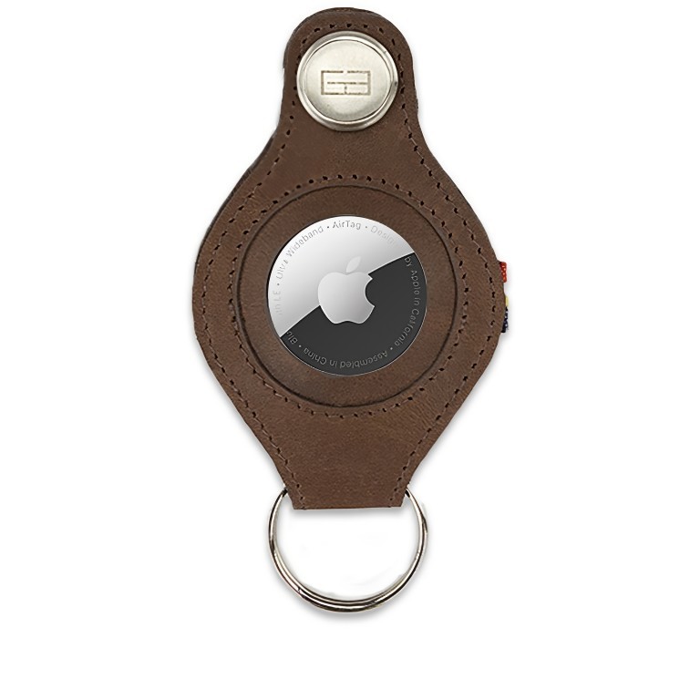 Schlüsselanhänger Lusso AirTag Key Holder Brown, Farbe: braun, Marke: Garzini, EAN: 5430003139349, Abmessungen in cm: 5x8.5x2, Bild 1 von 5