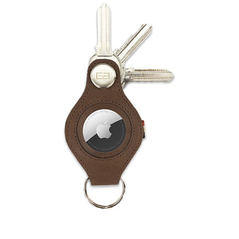 Schlüsselanhänger Lusso AirTag Key Holder Brown, Farbe: braun, Marke: Garzini, EAN: 5430003139349, Abmessungen in cm: 5x8.5x2, Bild 2 von 5
