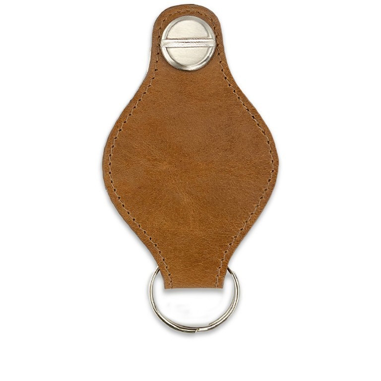 Schlüsselanhänger Lusso AirTag Key Holder Cognac, Farbe: cognac, Marke: Garzini, EAN: 5430003139356, Abmessungen in cm: 5x8.5x2, Bild 4 von 5