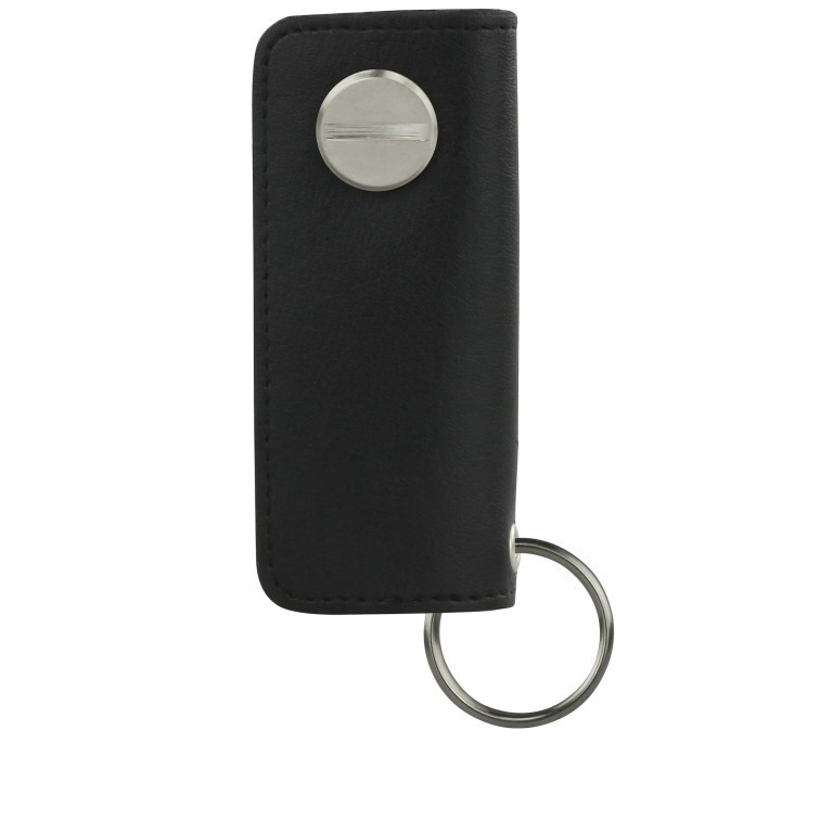 Schlüsselanhänger / Schlüsseletui Lusso Key Holder Black, Farbe: schwarz, Marke: Garzini, EAN: 0795152479162, Abmessungen in cm: 4x8.5x1.8, Bild 6 von 7