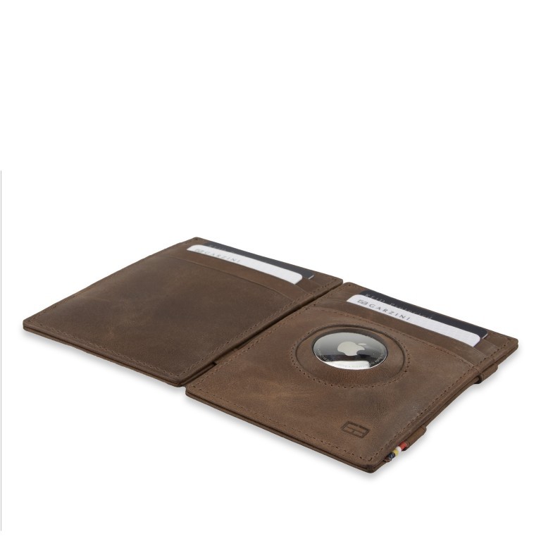 Geldbörse Essenziale Magic AirTag Wallet mit RFID-Schutz Brown, Farbe: braun, Marke: Garzini, EAN: 5430003139257, Abmessungen in cm: 7.5x10.8x1.8, Bild 4 von 8