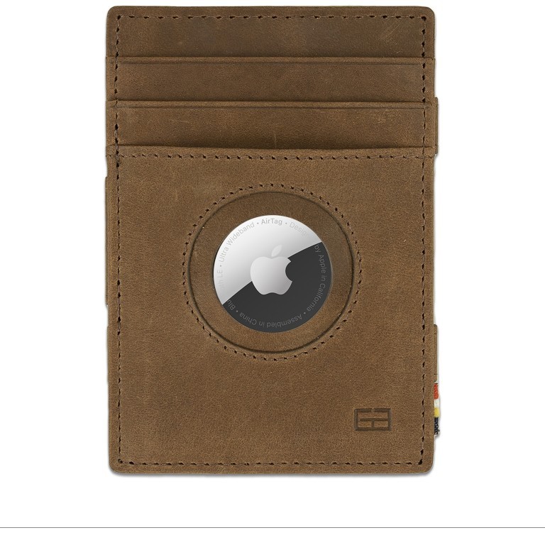 Geldbörse Essenziale Magic AirTag Wallet mit RFID-Schutz Brown, Farbe: braun, Marke: Garzini, EAN: 5430003139257, Abmessungen in cm: 7.5x10.8x1.8, Bild 1 von 8